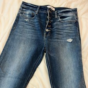 Flying Monkey Size 30 High Wasted Botton Up Jeans